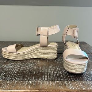 Sole Society So Annette Espadrille Platform Sandal ~ Blush Pink ~ 8